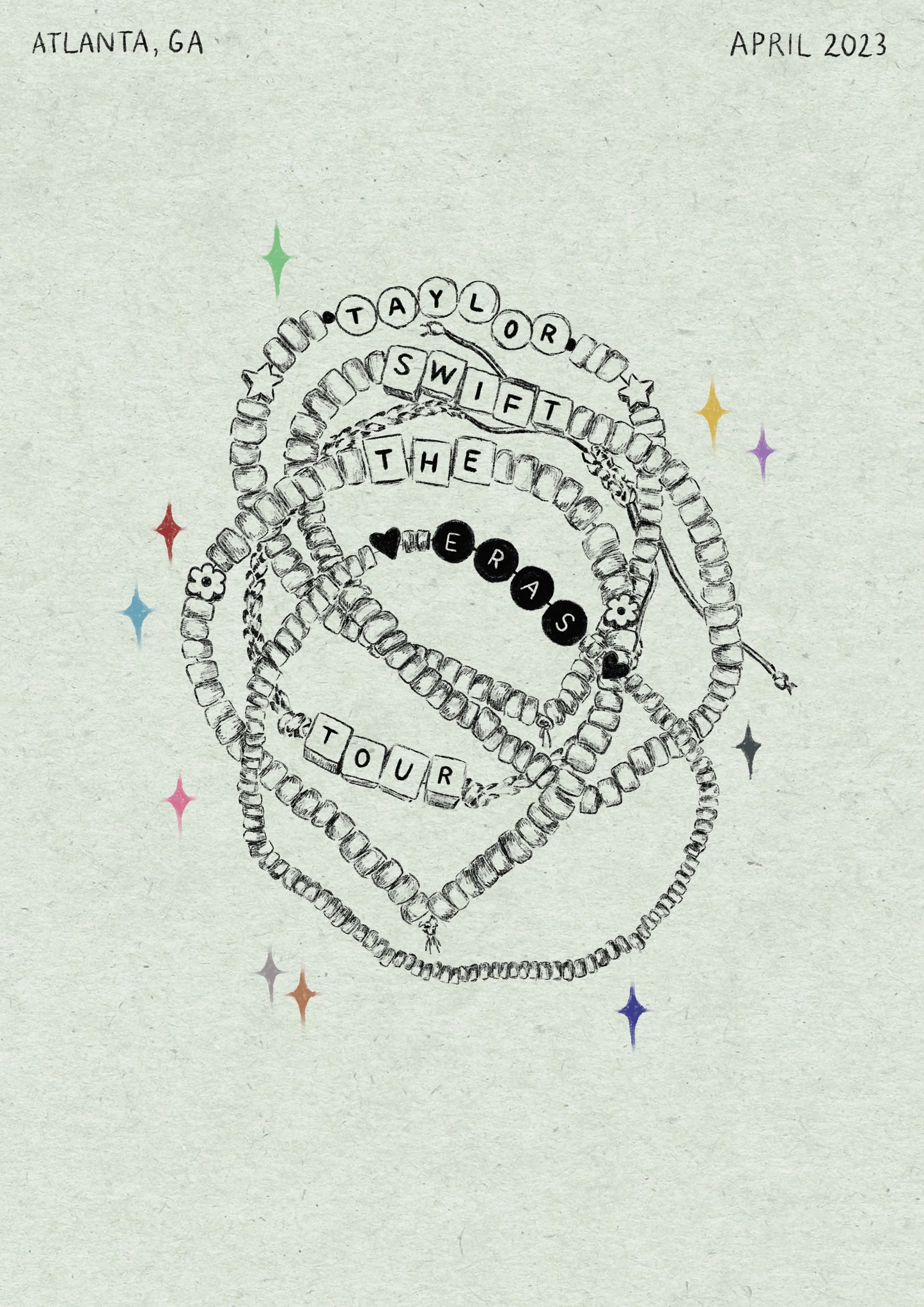 Friendship Bracelets Posters (Month versions)